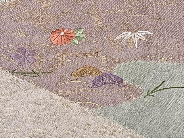 平和屋着物■訪問着 絞り 刺繍 松竹梅 金彩 正絹 逸品 CABE9612xi