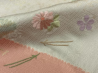 平和屋着物■訪問着 絞り 刺繍 松竹梅 金彩 正絹 逸品 CABE9612xi
