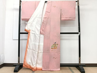 平和屋着物■訪問着 刺繍 女人 金彩 正絹 逸品 CABE9618xi