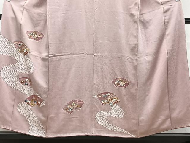 平和屋着物■訪問着 絞り 地紙花船文 金彩 正絹 逸品 CABE9627xi