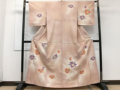 平和屋着物■訪問着 枝草花文 暈し染め 正絹 逸品 CABE9630xi