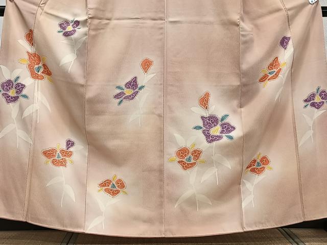平和屋着物■訪問着 枝草花文 暈し染め 正絹 逸品 CABE9630xi