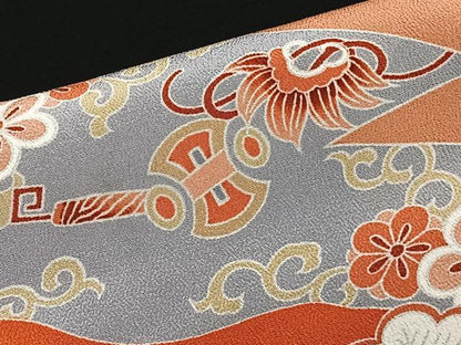 平和屋着物■豪華黒留袖 駒刺繍 宝花文 鶴 松竹梅 金彩 正絹 逸品 CABE9631xi
