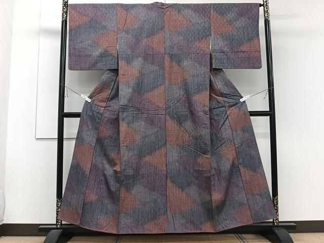 平和屋着物■上質な紬 切嵌文 正絹 逸品 CABE9645xi