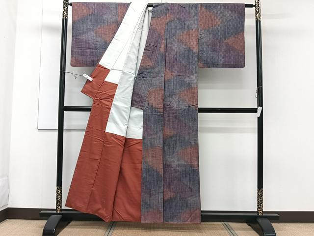 平和屋着物■上質な紬 切嵌文 正絹 逸品 CABE9645xi