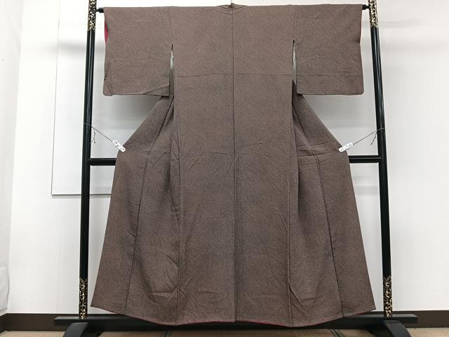 平和屋着物■上質な小紋 鹿の子文 正絹 逸品 CABE9648xi