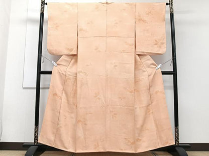 平和屋着物■上質な小紋 枝葉文 地紋お越し 正絹 逸品 CABE9650xi