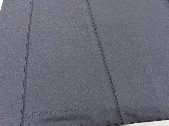 平和屋着物■上質な色無地 花地紋 濃鼠色 正絹 逸品 CABE9666xi