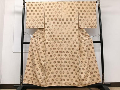 平和屋着物■上質な小紋 蜀江飛鳥文 正絹 逸品 CABE9671xi