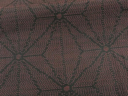 平和屋着物■本場大島紬　麻の葉文様　正絹　逸品　CABE9679xi