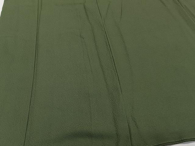 平和屋着物■上質な色無地 麹塵色 正絹 逸品 CABE9688xi