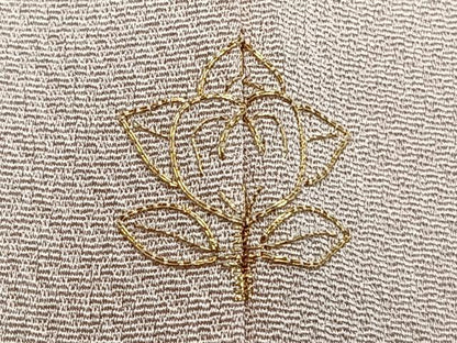 平和屋着物■訪問着 手描き 刺繍 渡橋風景文 金糸 正絹 逸品 CABE9698xi