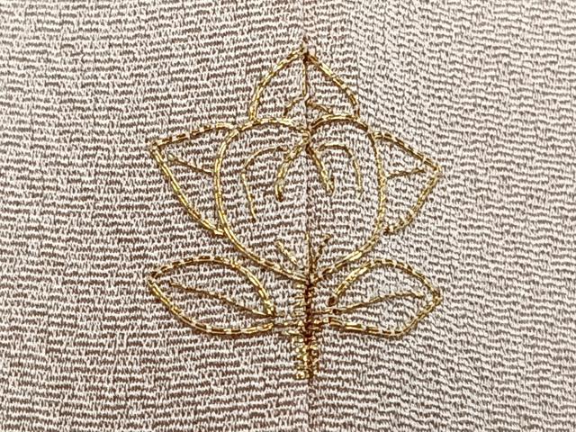 平和屋着物■訪問着 手描き 刺繍 渡橋風景文 金糸 正絹 逸品 CABE9698xi