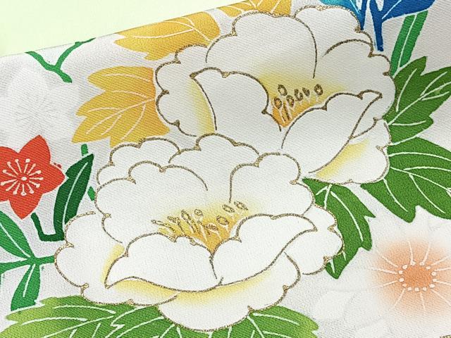 平和屋着物■訪問着 草花文 暈し染め 金彩 正絹 逸品 CABE9804xi