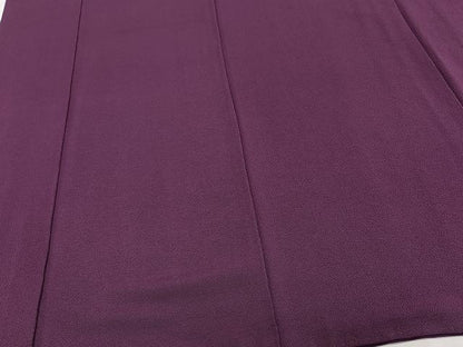 平和屋着物■上質な色無地 暗紅色 鬼しぼ縮緬 正絹 逸品 CABE9805xi