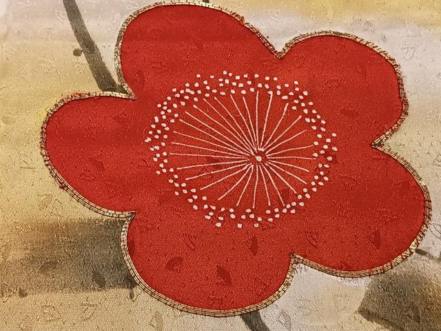 平和屋着物■訪問着 手描き 駒刺繍 枝梅文 金彩 正絹 逸品 CABE9811xi