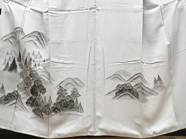 平和屋着物■訪問着 手描き 遠山樹林文 正絹 逸品 CABE9814xi