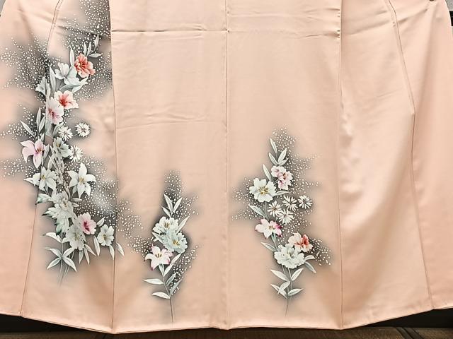 平和屋着物■訪問着 草花文 暈し染め 金彩 正絹 逸品 CABE9816xi
