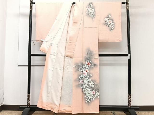 平和屋着物■訪問着 草花文 暈し染め 金彩 正絹 逸品 CABE9816xi