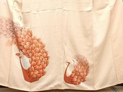 平和屋着物■訪問着 刺繍 孔雀文 正絹 逸品 CABE9817xi