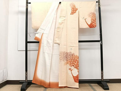 平和屋着物■訪問着 刺繍 孔雀文 正絹 逸品 CABE9817xi