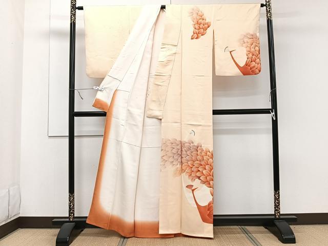 平和屋着物■訪問着 刺繍 孔雀文 正絹 逸品 CABE9817xi