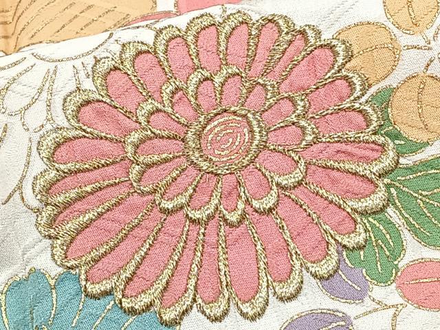 平和屋着物□訪問着 刺繍 枝花松文 金彩 正絹 逸品 CABE9820xi