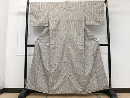 平和屋着物■小紋　青海波花文　洗える着物　CABE9830xi