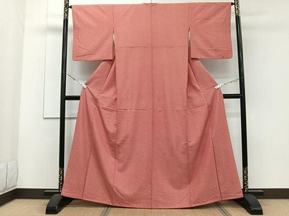 平和屋着物■江戸小紋　花文　洗える着物　CABE9840xi