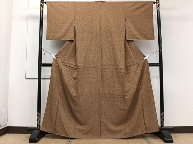 平和屋着物■小紋　花唐草文　さんび謹製　洗える着物　CABE9846xi