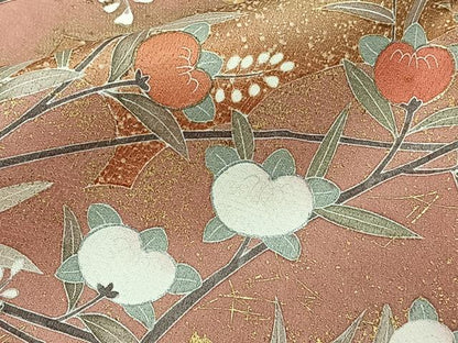 平和屋着物■豪華色留袖　駒刺繍　花車文　金銀彩　ロング丈　正絹　逸品　CABE9848xi