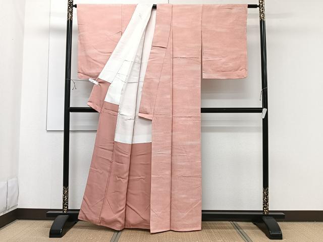 平和屋着物■上質な小紋　千草ぞめ　霞文　暈し染め　正絹　逸品　未使用　CABE9854xi