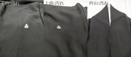 平和屋着物■豪華黒留袖　友禅　作家物　籬風景枝松文　正絹　逸品　CABE9867xi