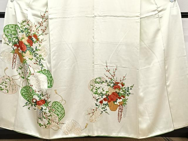 平和屋着物■訪問着　仕覆飾花文　金彩　正絹　逸品　CABE9905xi