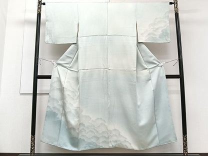平和屋着物■訪問着　雲重ね文　暈し染め　正絹　逸品　CABE9907xi