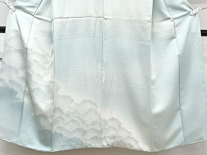 平和屋着物■訪問着　雲重ね文　暈し染め　正絹　逸品　CABE9907xi