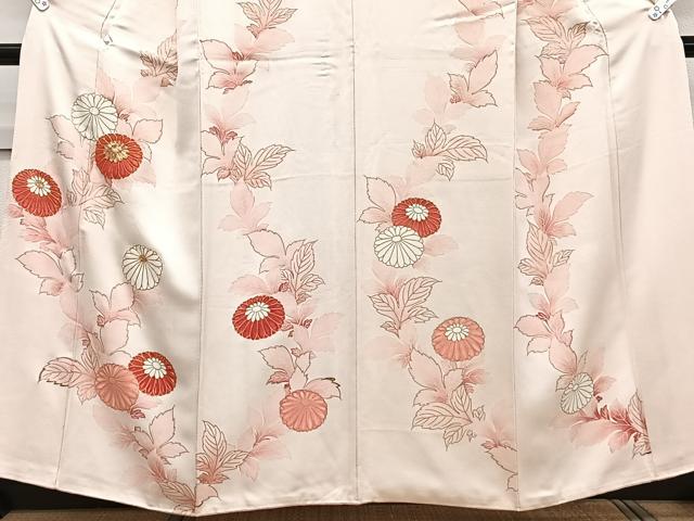 平和屋着物■訪問着　駒刺繍　舞花文　金彩　正絹　逸品　CABE9909xi