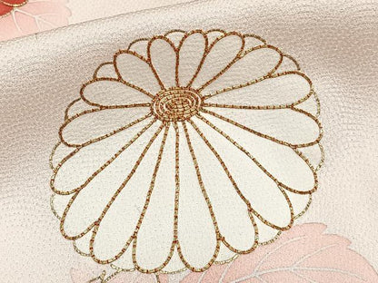 平和屋着物■訪問着　駒刺繍　舞花文　金彩　正絹　逸品　CABE9909xi