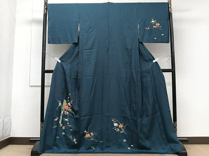 平和屋着物■訪問着 刺繍 飾花文 金彩 正絹 逸品 CABE9916xi