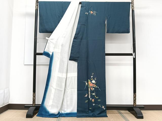 平和屋着物■訪問着 刺繍 飾花文 金彩 正絹 逸品 CABE9916xi
