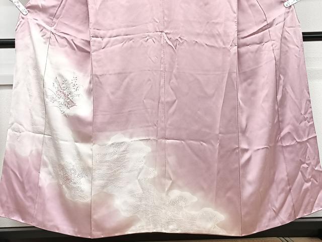 平和屋着物■訪問着　相良刺繍　総刺繍　立波花筏　正絹　逸品　CABE9919xi