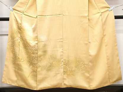 平和屋着物■色留訪問着　枝葉文　暈し染め　正絹　逸品　CABE9927xi