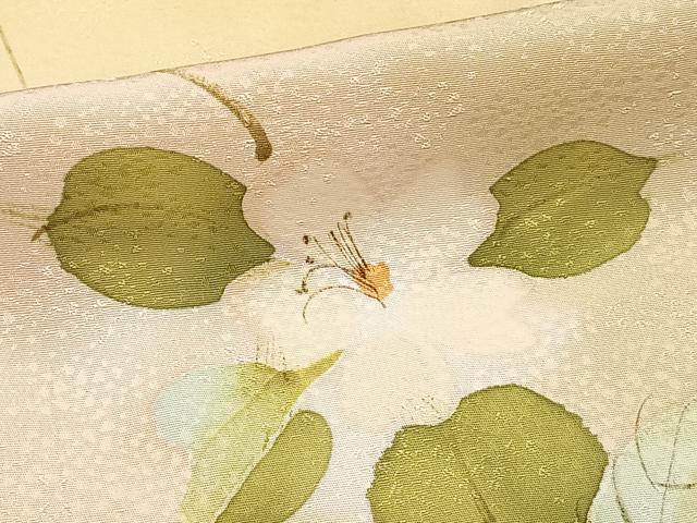 平和屋着物■上質な小紋　手描き　草花文　暈し染め　正絹　逸品　CABE9938xi