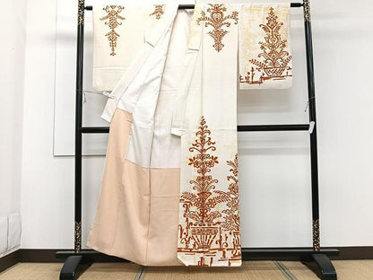 平和屋着物■訪問着　飾花文　金彩　正絹　逸品　CABE9939xi