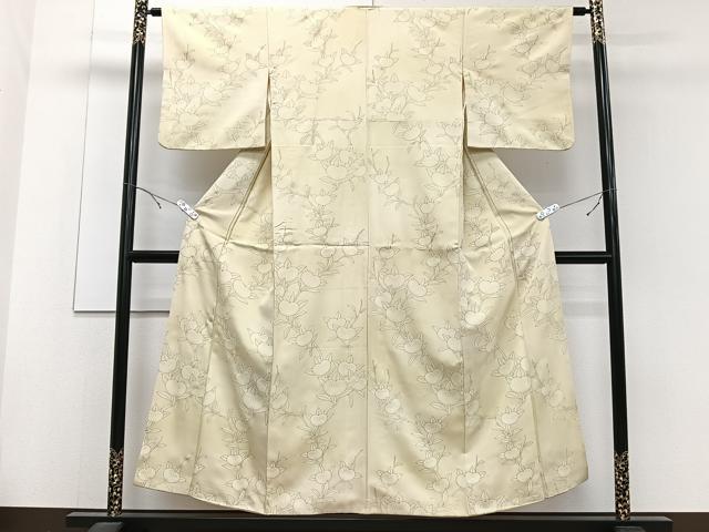 平和屋着物□上質な小紋 橘文 暈し染め 金彩 正絹 逸品 CABE9949xi