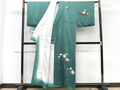 平和屋着物■訪問着 草花文 金彩 正絹 逸品 CABE9953xi
