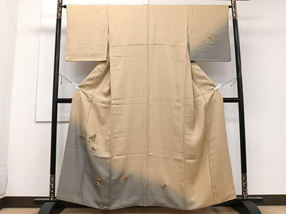 平和屋着物■訪問着 螺鈿 葡萄蔦の葉文 金彩 やまと誂製 正絹 逸品 CABE9958xi