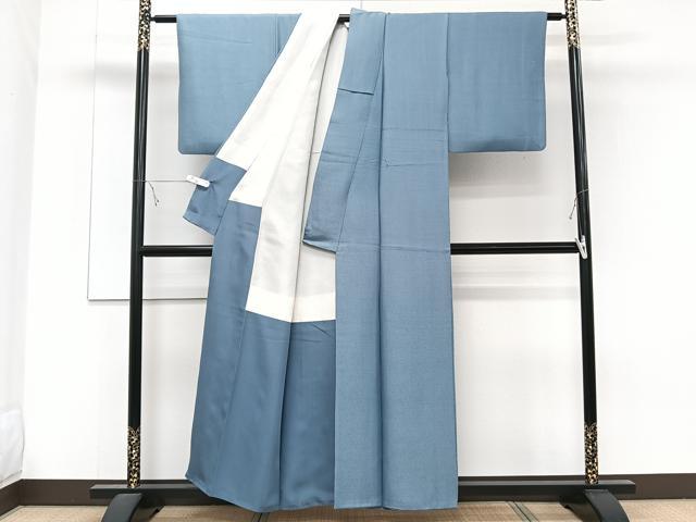 平和屋着物●上質な小紋　市松跳び兎　暈し染め　正絹　逸品　CABC2659vp 平和屋着物○上質な小紋 市松跳び兎 暈し染め 正絹 逸品 CABC2659vpの
