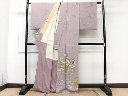 平和屋着物■豪華色留袖 鼓花文 正絹 逸品 CABE9983xi