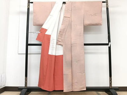 平和屋着物■上質な小紋 風景地紋 暈し染め 正絹 逸品 CABE9985xi